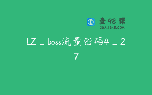 LZ_boss流量密码4_27