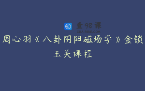 周心羽《八卦阴阳磁场学》金锁玉关课程