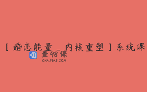 【婚恋能量_内核重塑】系统课
