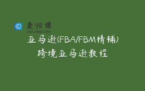 亚马逊(FBA/FBM精铺)跨境亚马逊教程
