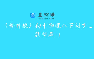 （鲁科版）初中物理八下同步_题型课-1