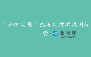 【分阶实用】感统实操游戏训练营