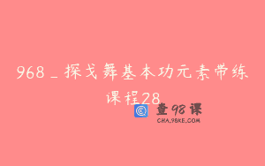 968_探戈舞基本功元素带练课程28