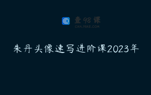 朱丹头像速写进阶课2023年