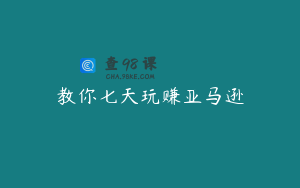 教你七天玩赚亚马逊