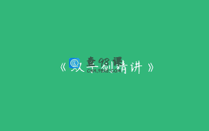 《双手剑精讲》
