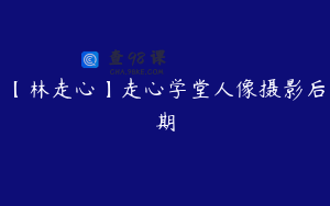 【林走心】走心学堂人像摄影后期