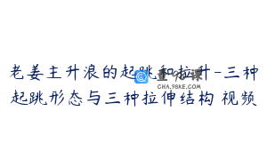 老姜主升浪的起跳和拉升-三种起跳形态与三种拉伸结构 视频