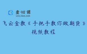 飞云金教《手把手教你做期货》视频教程