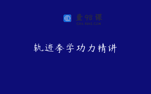 轨迹拳学功力精讲