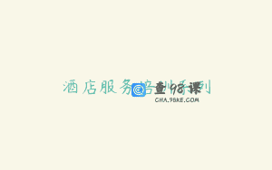 酒店服务培训系列