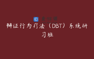 辩证行为疗法（DBT）系统研习班