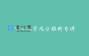 中考化学成分推断专讲