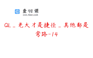 QL_老大才是捷径_其他都是弯路-14