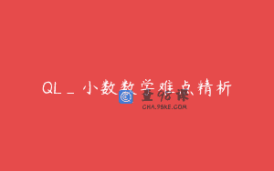 QL_小数数学难点精析