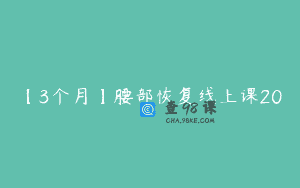 【3个月】腰部恢复线上课20