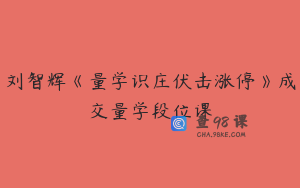 刘智辉《量学识庄伏击涨停》成交量学段位课