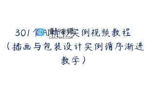 301个AI精彩实例视频教程（插画与包装设计实例循序渐进教学）