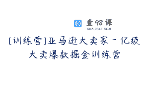 [训练营]亚马逊大卖家－亿级大卖爆款掘金训练营