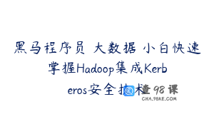 黑马程序员 大数据 小白快速掌握Hadoop集成Kerberos安全技术