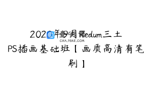 2020年9月Redum三土PS插画基础班【画质高清有笔刷】
