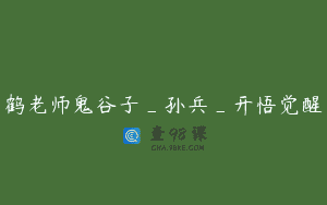 鹤老师鬼谷子_孙兵_开悟觉醒