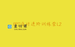 PPT设计进阶训练营L2
