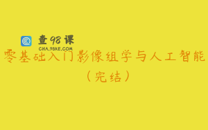 零基础入门影像组学与人工智能（完结）