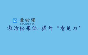 激活松果体-提升“看见力”