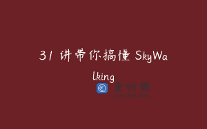 31 讲带你搞懂 SkyWalking