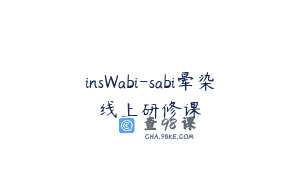 insWabi-sabi晕染线上研修课
