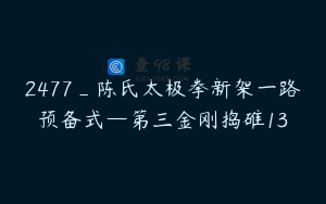 2477_陈氏太极拳新架一路预备式—第三金刚捣碓13