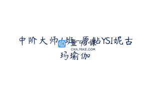 中阶大师1班-原钻YSI妮古玛瑜伽