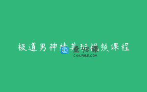 极道男神精英班视频课程