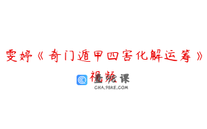 雯婷《奇门遁甲四害化解运筹》视频