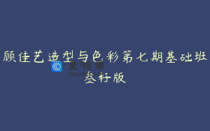 顾佳艺造型与色彩第七期基础班叁籽版