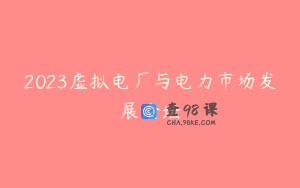2023虚拟电厂与电力市场发展论坛