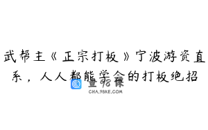 武帮主《正宗打板》宁波游资直系，人人都能学会的打板绝招