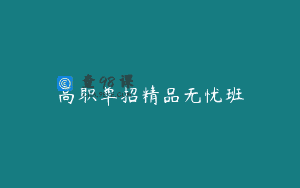 高职单招精品无忧班