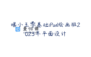 喵小玉零基础iPad绘画班2023年平面设计