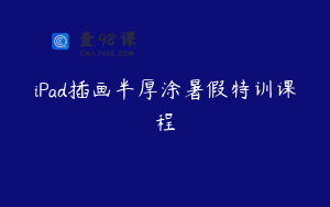 iPad插画半厚涂暑假特训课程