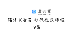 储洋 K语言 炒股视频课程 9集