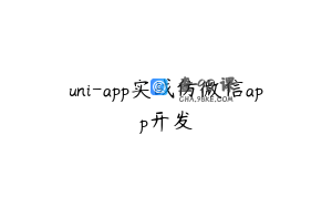 uni-app实战仿微信app开发