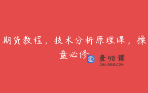 期货教程，技术分析原理课，操盘必修
