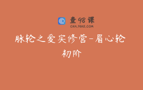 脉轮之爱实修营-眉心轮 初阶