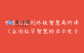 吸引力法则终极智慧高阶课（亚伯拉罕智慧的启示电子工作坊新版）10小时