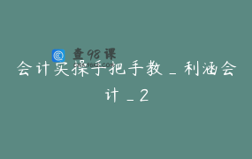 会计实操手把手教_利涵会计_2