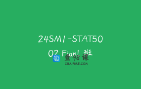 24SM1-STAT5002 Fianl 班