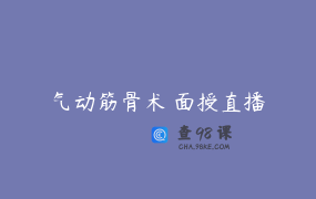 气动筋骨术 面授直播