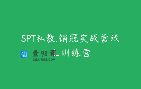 SPT私教.销冠实战营线上训练营